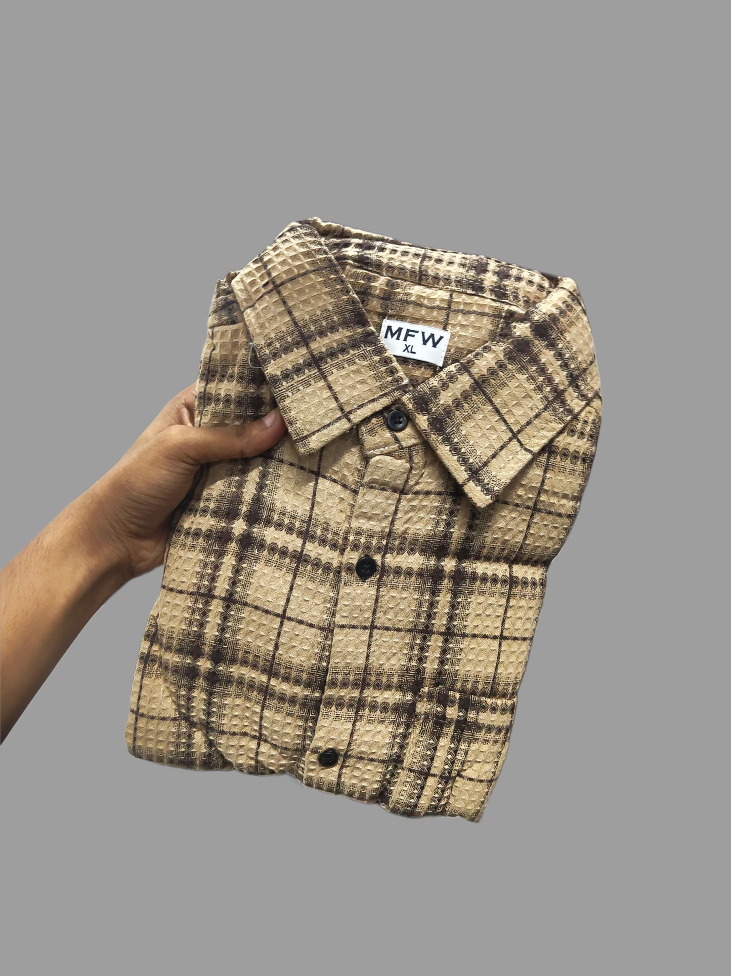 Waffle jute Full sleeve Shirt single pcs @299 and Buy 4 pcs combo @999