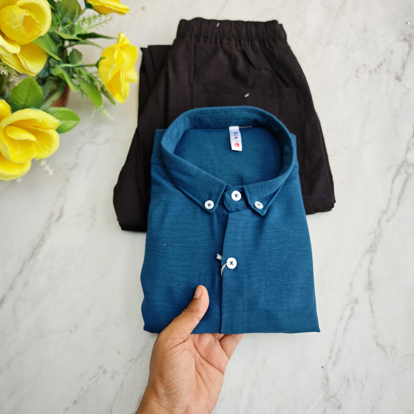 2 in 1 combo old money type crush Lenin shirts + Lenin relax fit pants combo buy @600 rs only