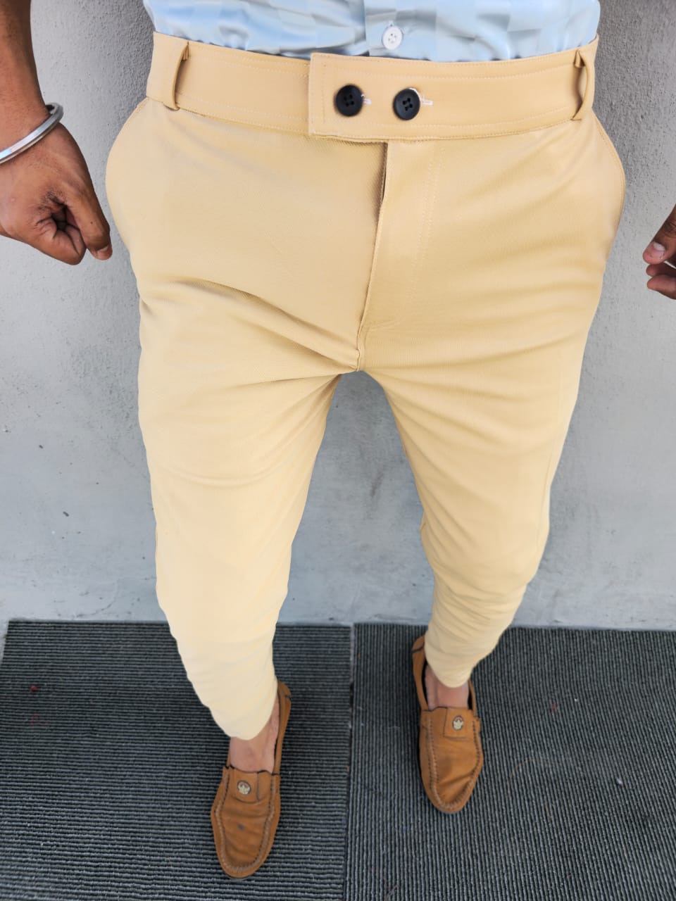 Lycra formal pant buy 4 pcs combo @999 (Sandel color)