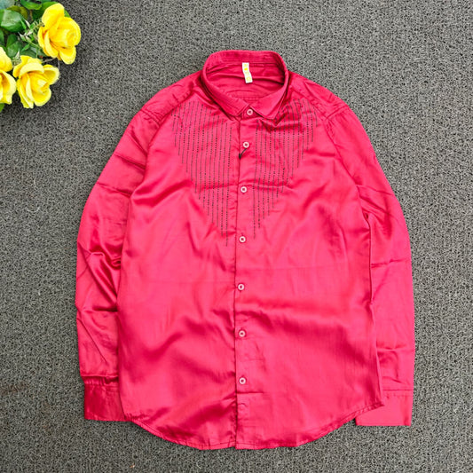 Mfw Premium Partywear full sleeve stone shirt buy@300Rs ( READ DESCRIPTION CAREFULLY)