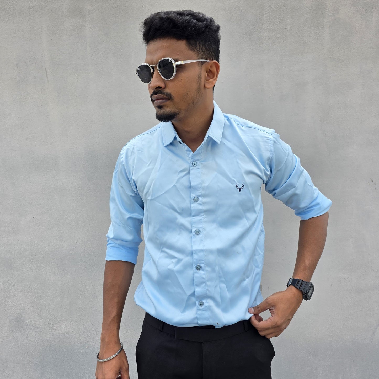 MFW Men's Full sleeve plain party wear Shirts single pcs @299 and Buy 4 pcs combo @999