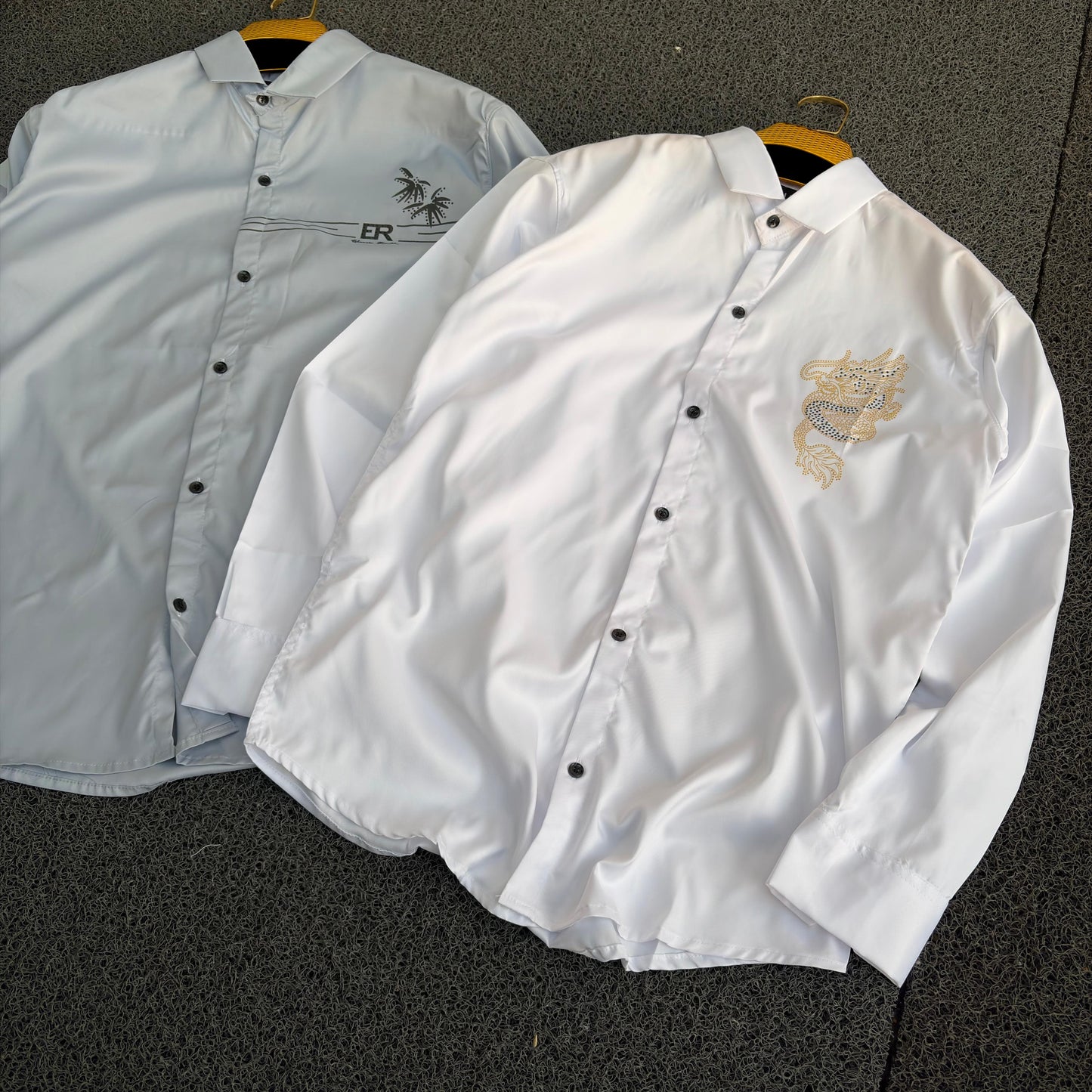 2 in 1 combo party wear stone work shirts buy 2 pcs combo 500 only