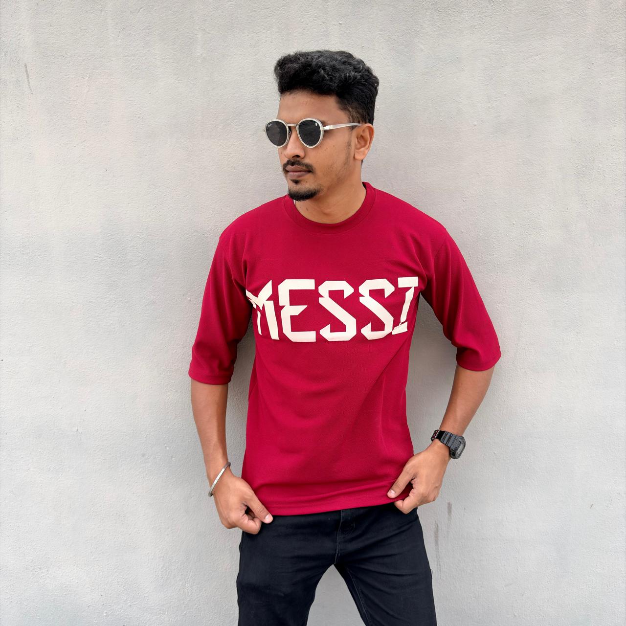 Round neck droup shoulder Tshirt 1 pc @199 and 3 pcs @ 499