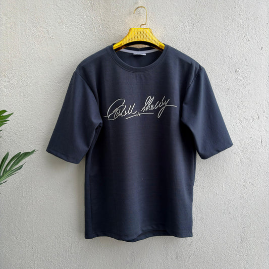 Round neck Front and back print droup shoulder Tshirt 1 pc @199 and 3 pcs @ 499