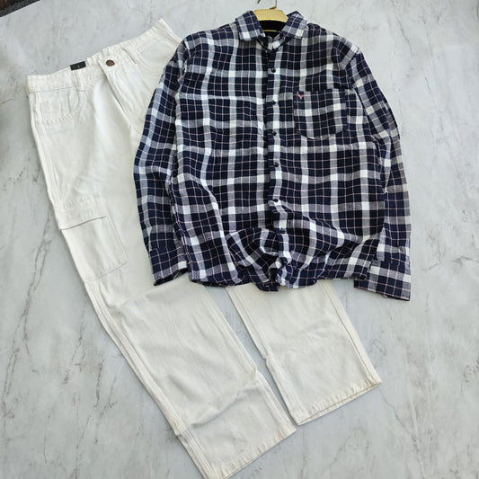 2 in 1 combo MFW waffle jute shirts + 6 mom fit jeans combo buy@550 rs only