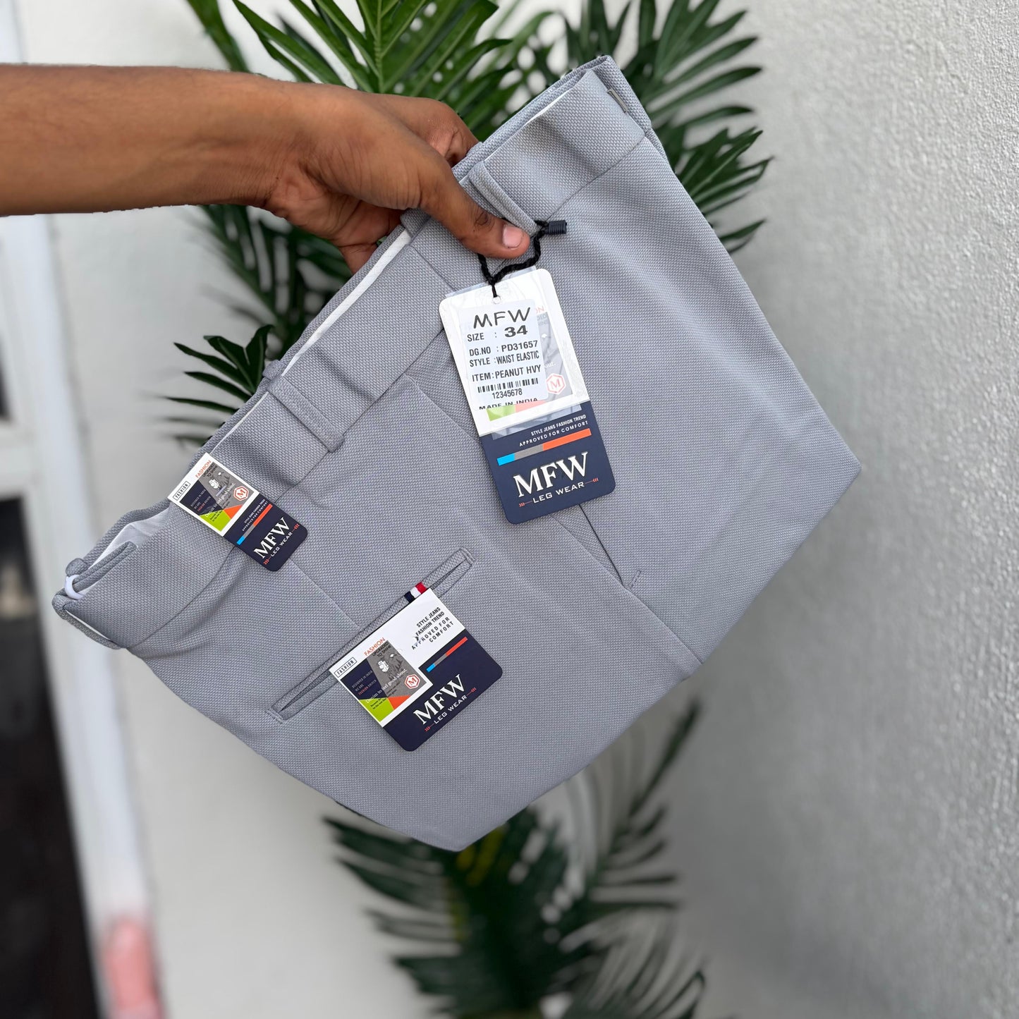 MFW Hip adjustment Penut fabric polofit pants buy 3 pant @ 1200(Light ash)