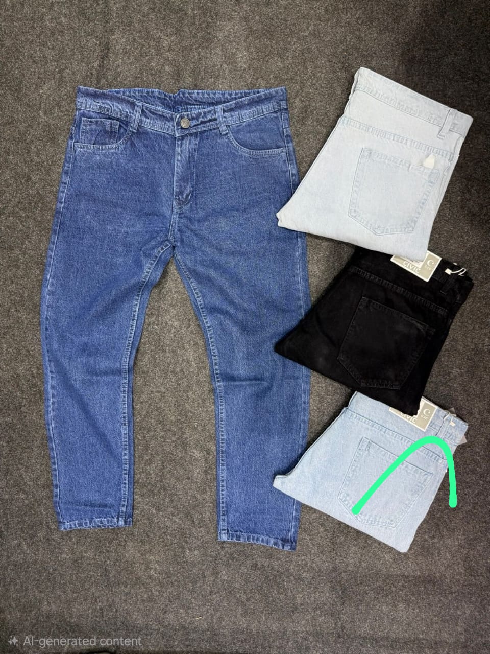 Plain mom fit jeans buy @450 rs only (Ice blue colour)