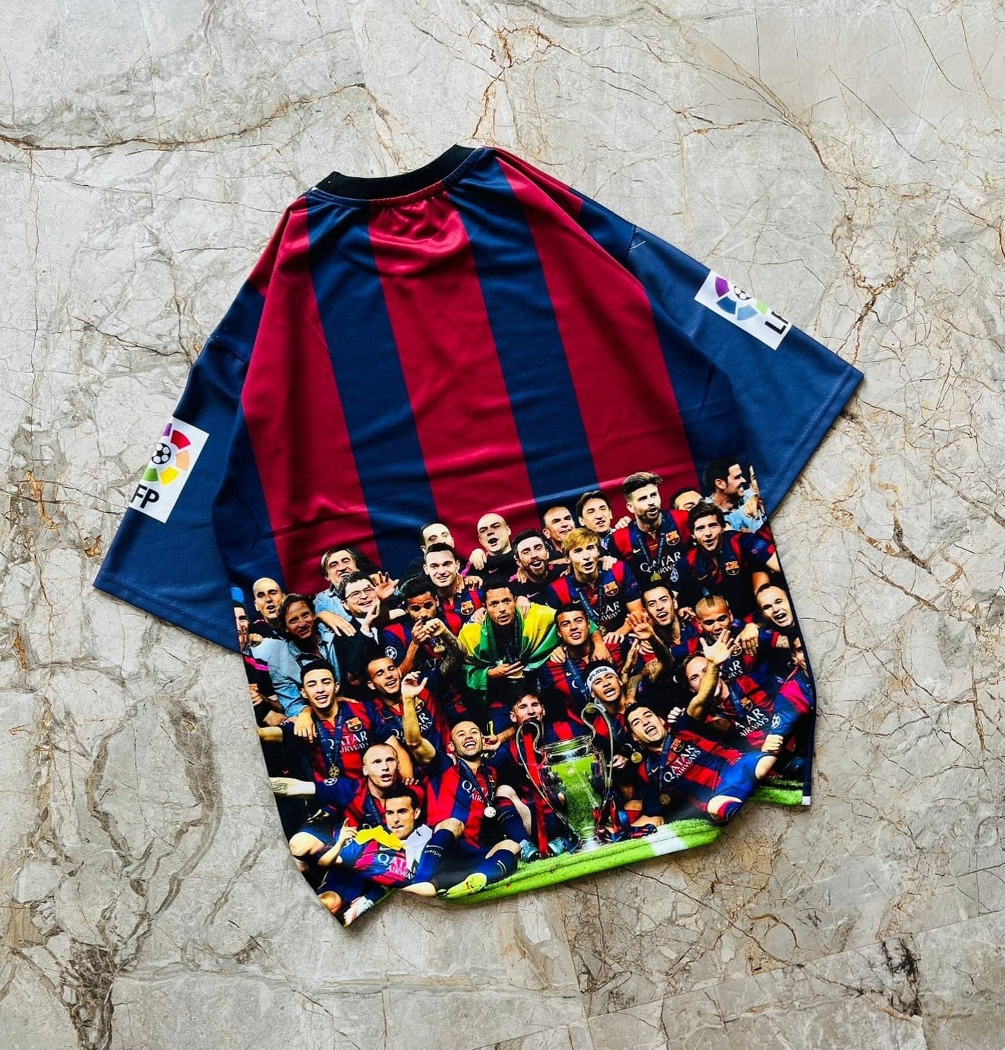 Half sleeve front and back printed football jersey buy @200