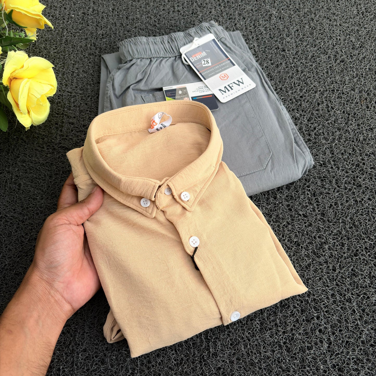 2 in 1 combo Old money lenin shirts + Lenin pants combo buy @600 only