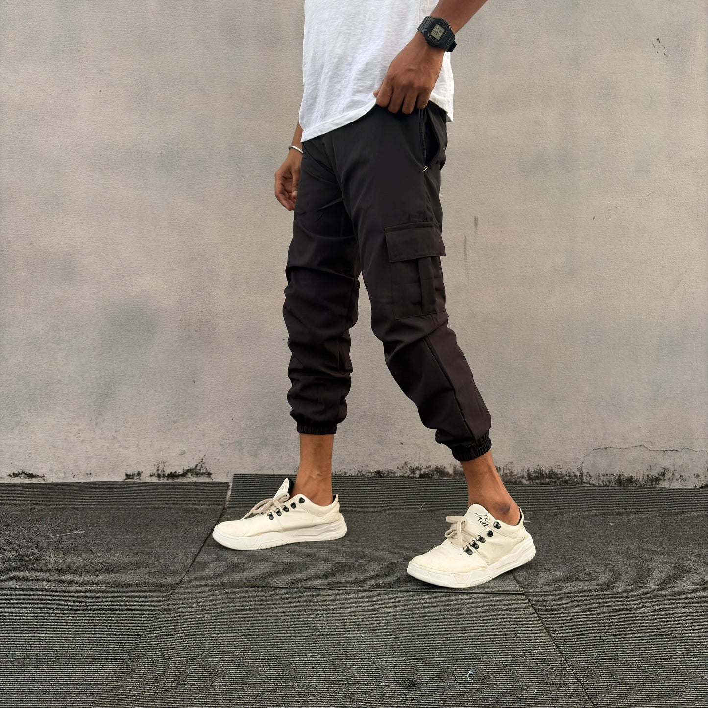 Ns 4 pocket Cargo type track pants buy 3 pcs @499(Black)