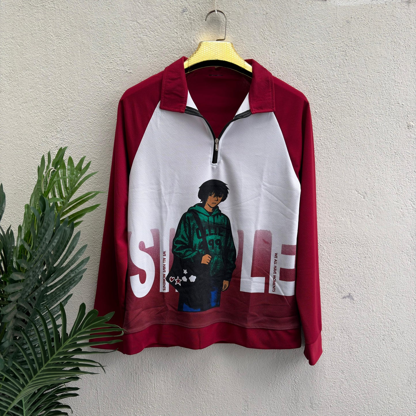 Men's korean Collar premium old money Zipper Full sleeve tshirts@249