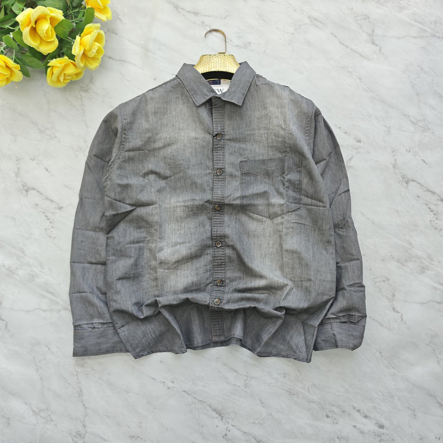 Men's Full sleeve singe pocket Denim Shirts single pcs @350 and Buy 3 pc combo @999
