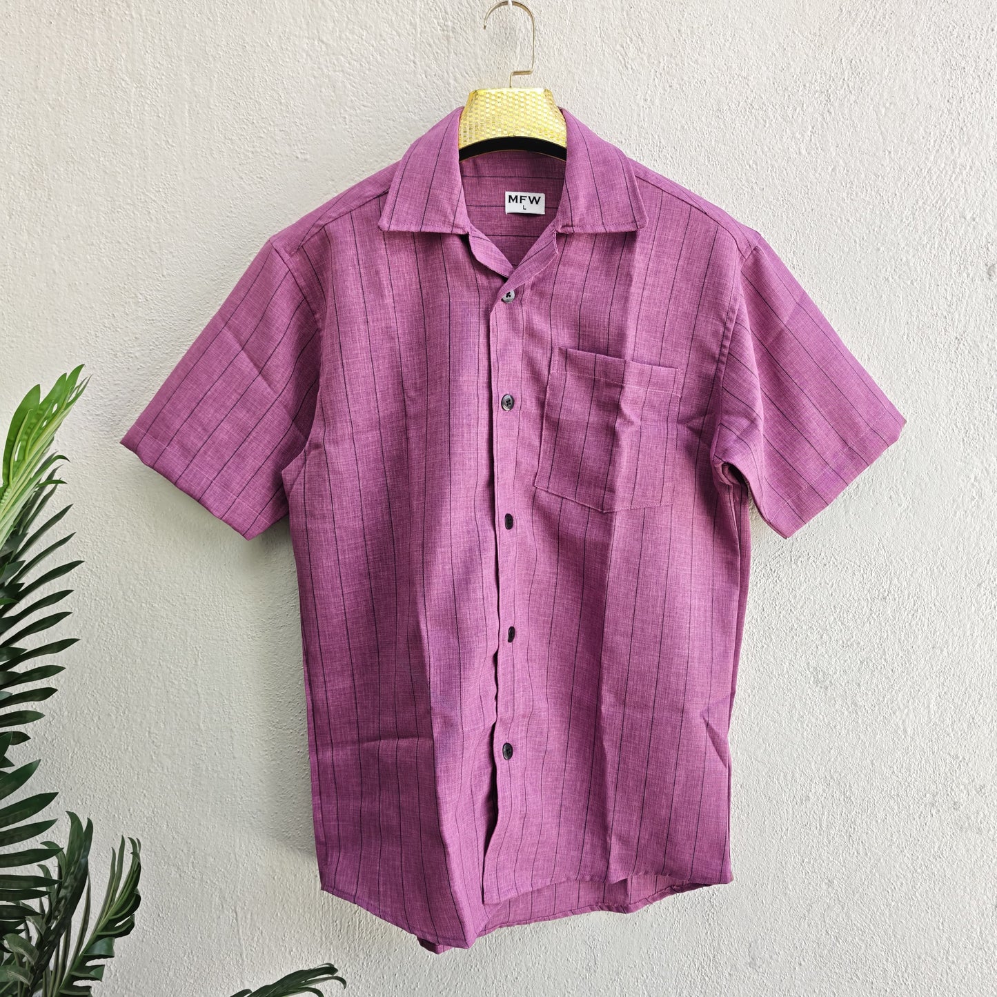 Mfw korean stripes Lenin Cuban Collar shirts buy @250 rs