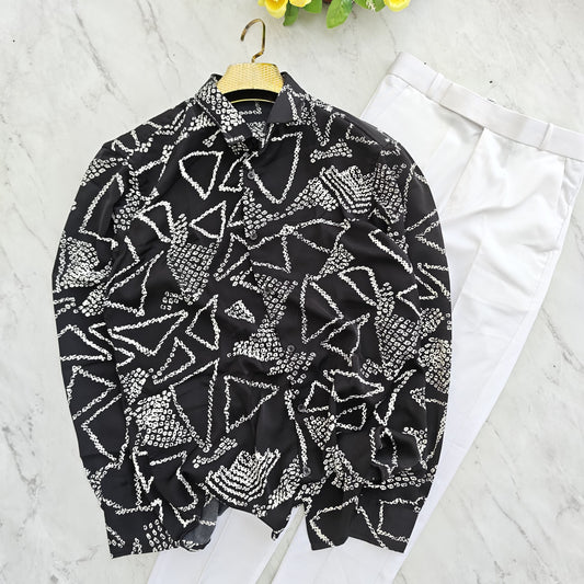 2 in 1 combo MFW viscose printed shirts + twill fabric polo fit pants combo buy @600 rs only