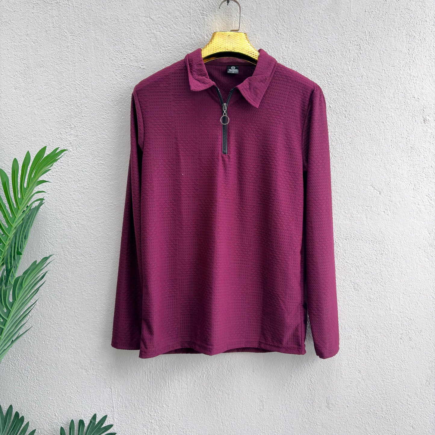 Men's Full sleeve old money Zipper polo tshirt buy 3 pcs @499 and 1 pcs @199