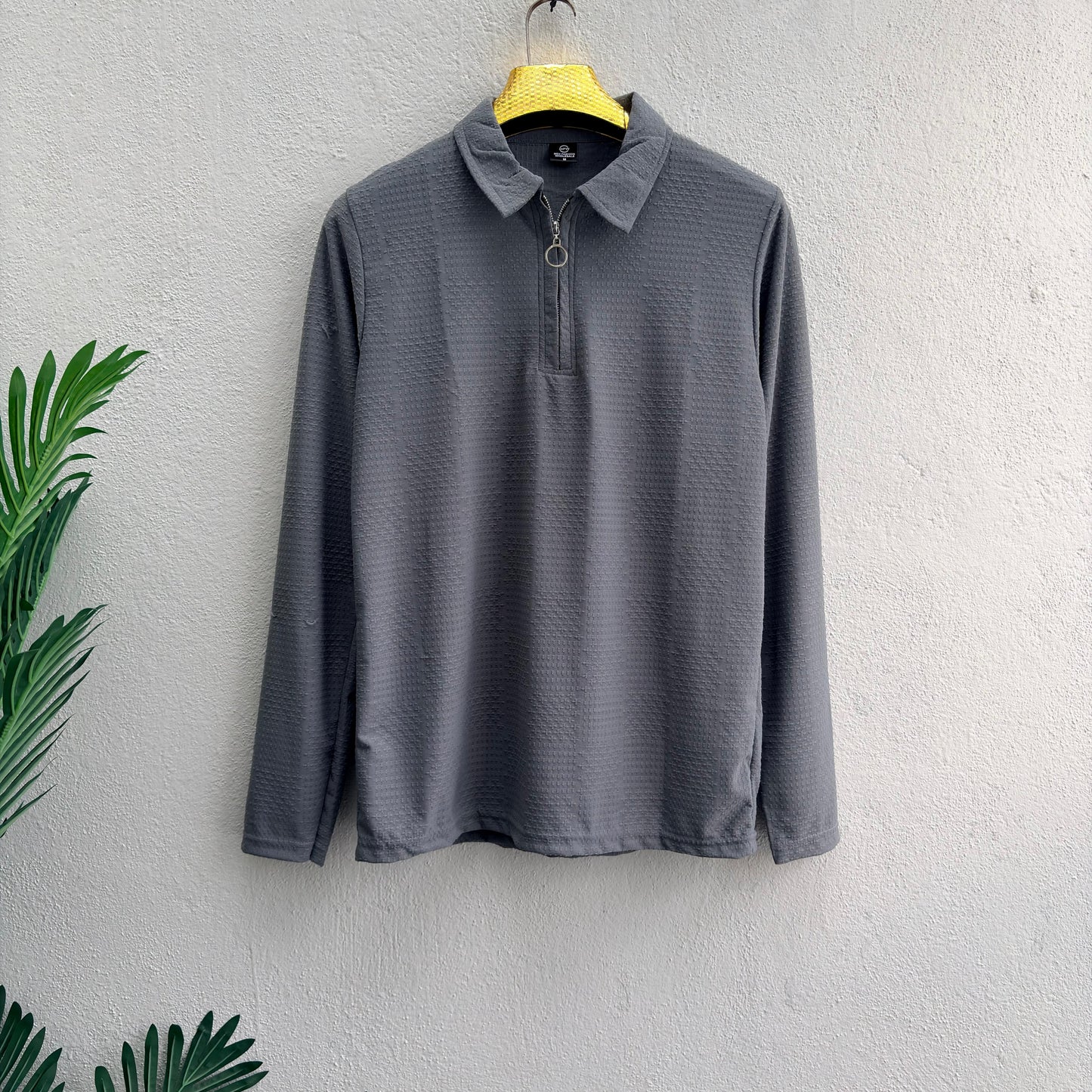 Men's Full sleeve old money Zipper polo tshirt buy 3 pcs @499 and 1 pcs @199