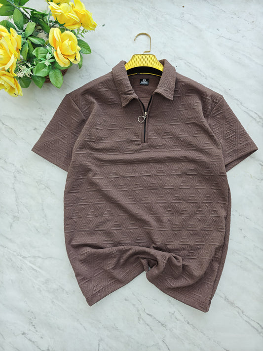 Mfw Half sleeve zipper Tshirt 1 pc @199 and 3 pcs @ 499