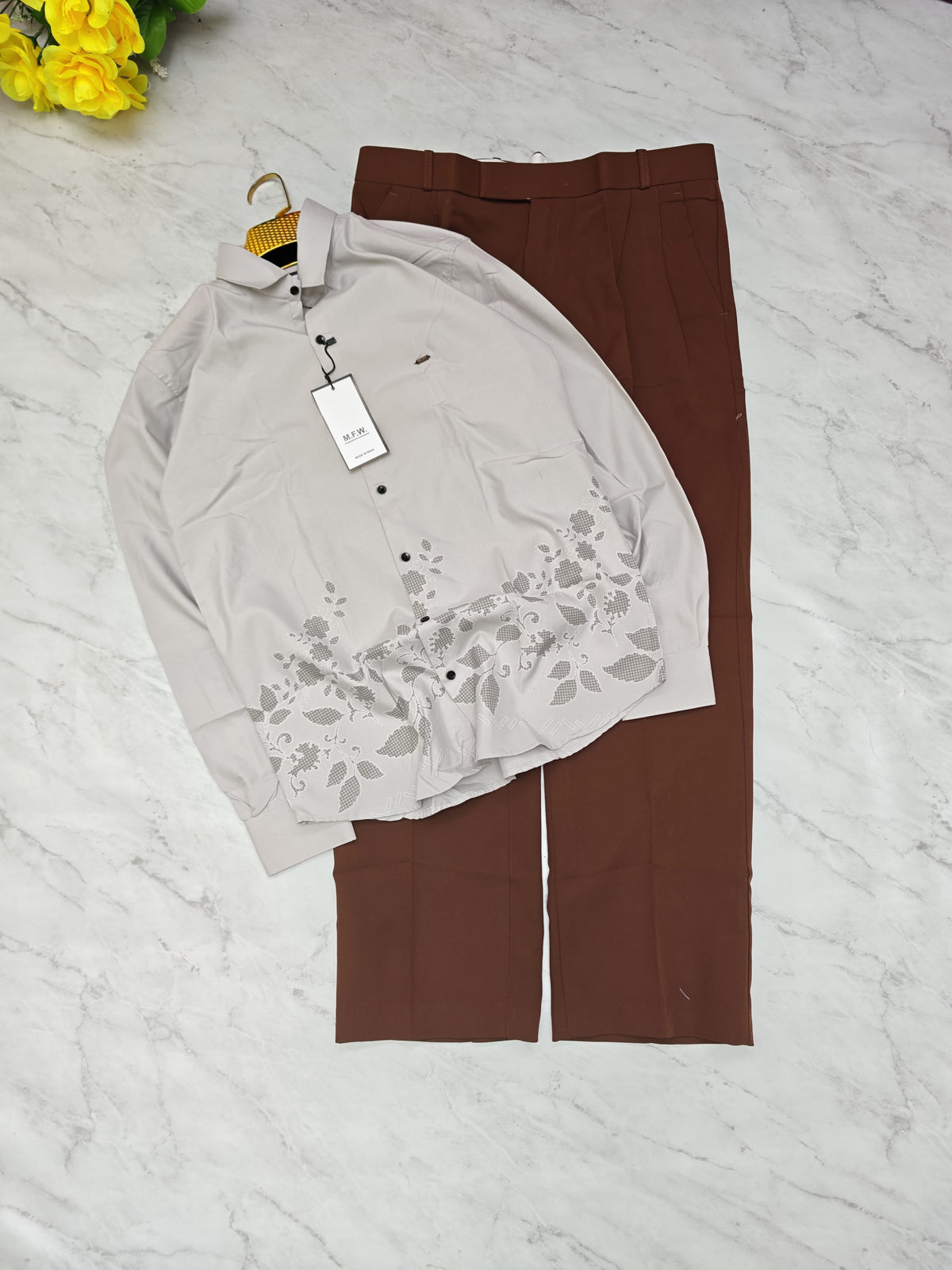 2 in 1 combo MFW bottom printed shirts + korean Baggy pants buy @600 rs only