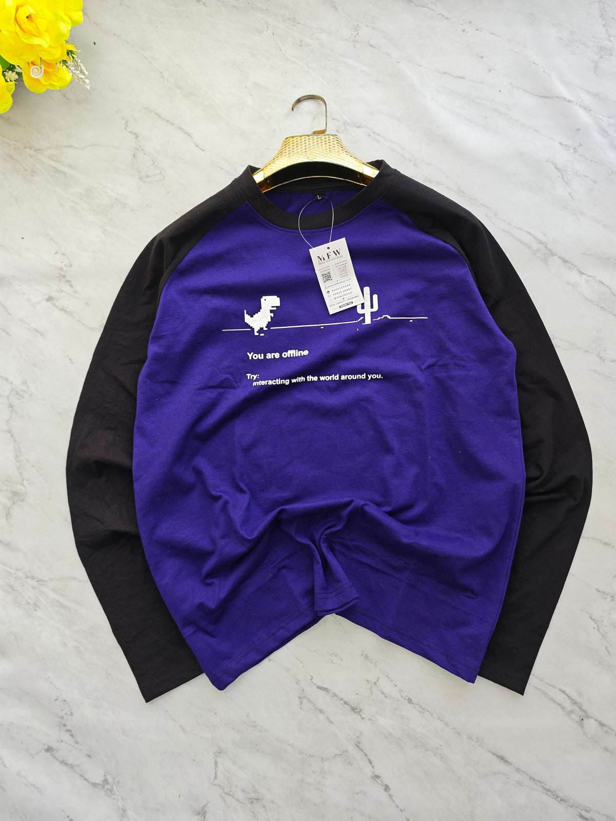 MFW round neck cotton full sleeve Tshirt 1 pc @199 and 3 pcs @ 499