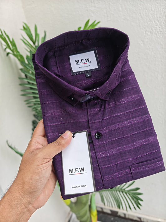 MFW Full sleeve Textured Shirt Single pcs @299 and Buy 4 pcs combo @999