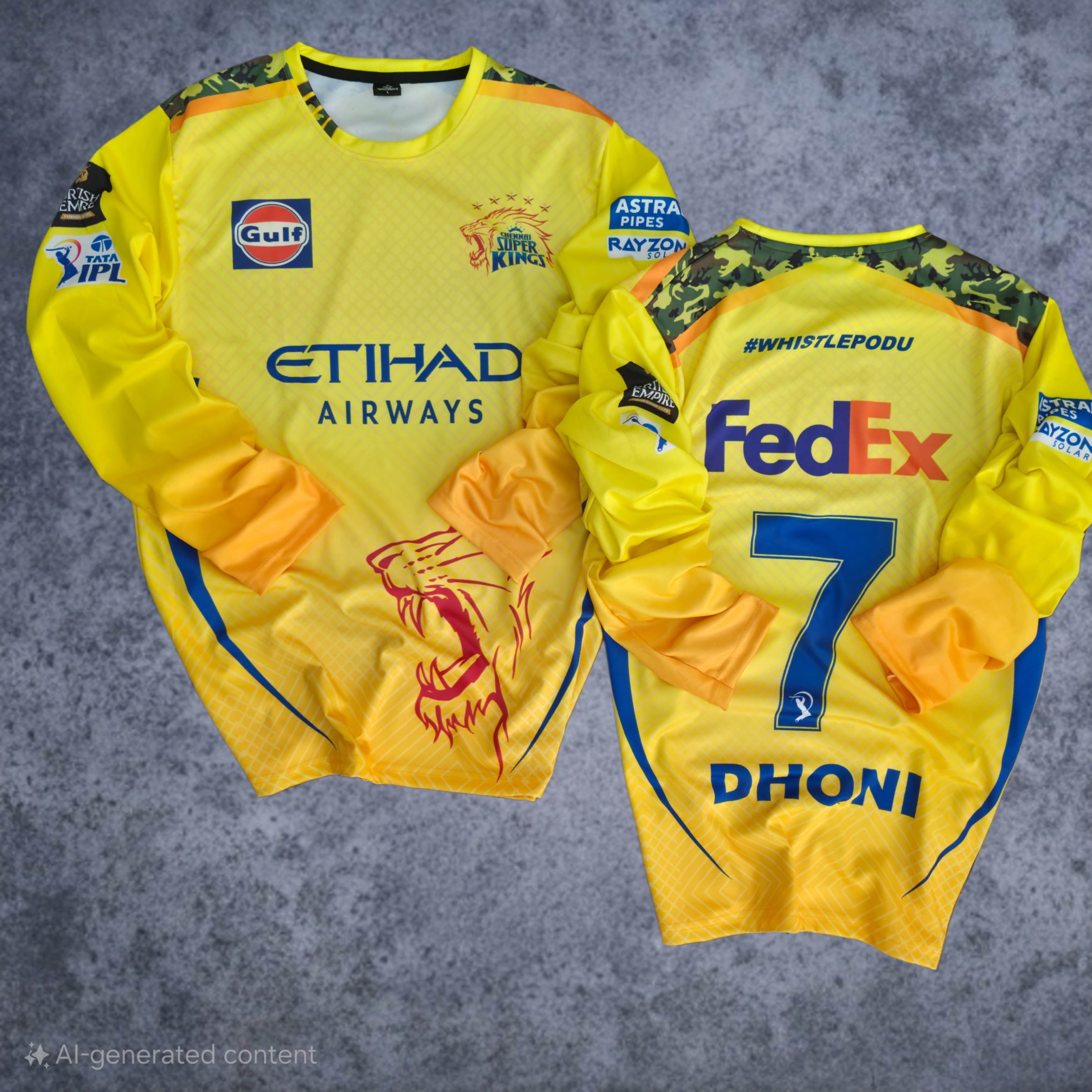 Chennai Stage Junior Tops Chennai Super Kings Ipl 2021 New Jersey