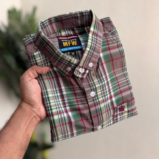 MFW old money checked full sleeve Shirts single pcs @299 and Buy 4 pcs combo @999