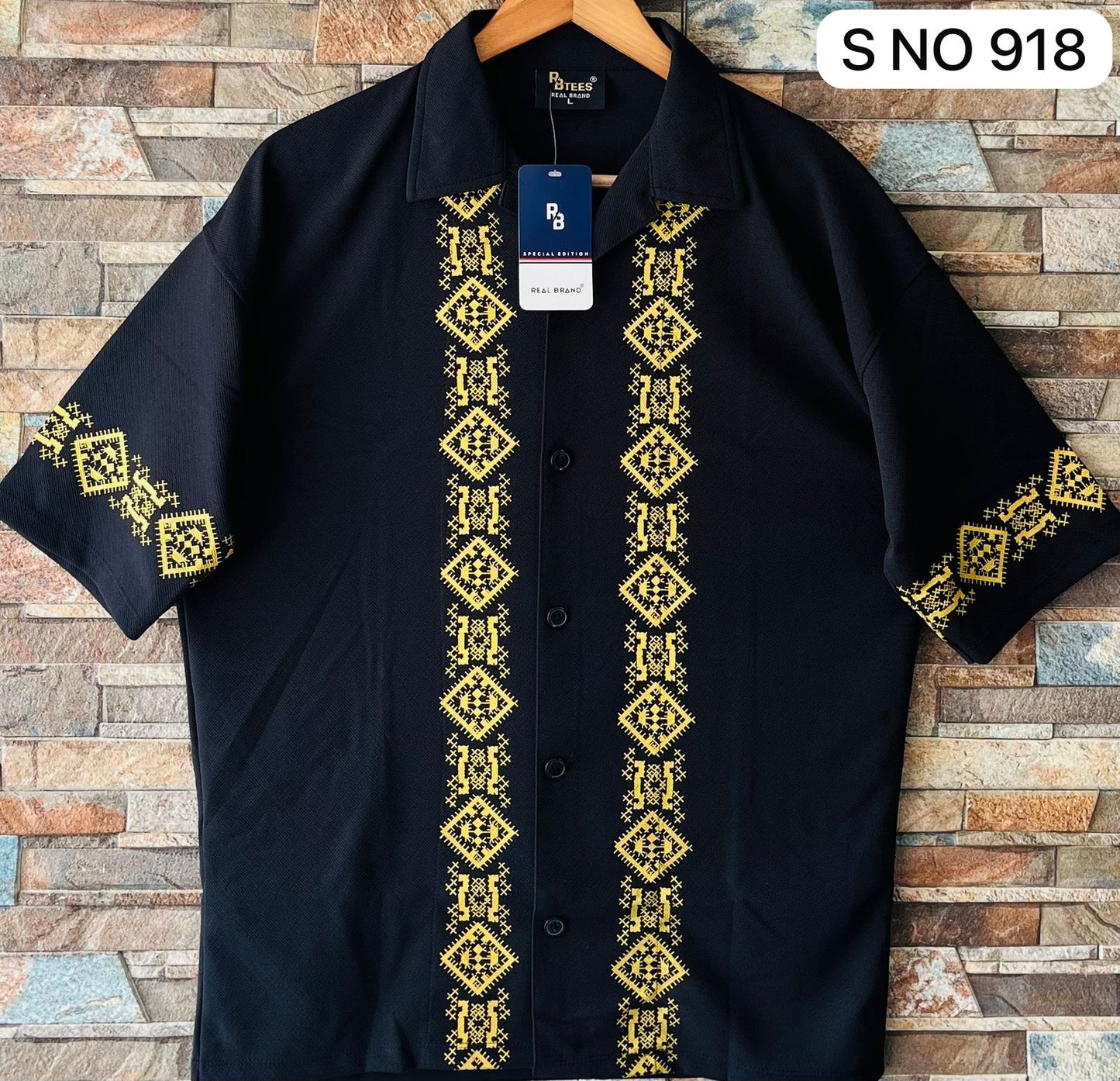 Cuban Collar Oversize Drop Shoulder Polo Designer Shirts buy @249