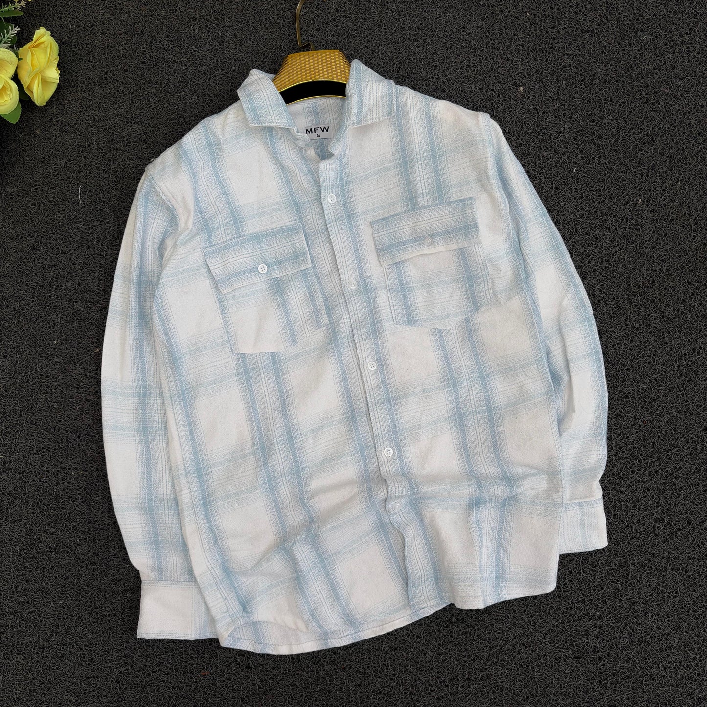 MFW Double pocket back printed shirt single pcs @350 and Buy 3 pc combo @999