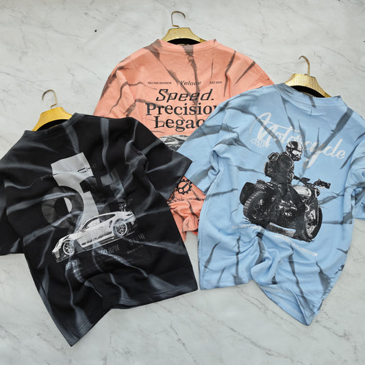 3 in 1 combo buy 3 pcs Random design Drop shoulder acid wash Spray tshirts buy 500 only(Read description before ordering)