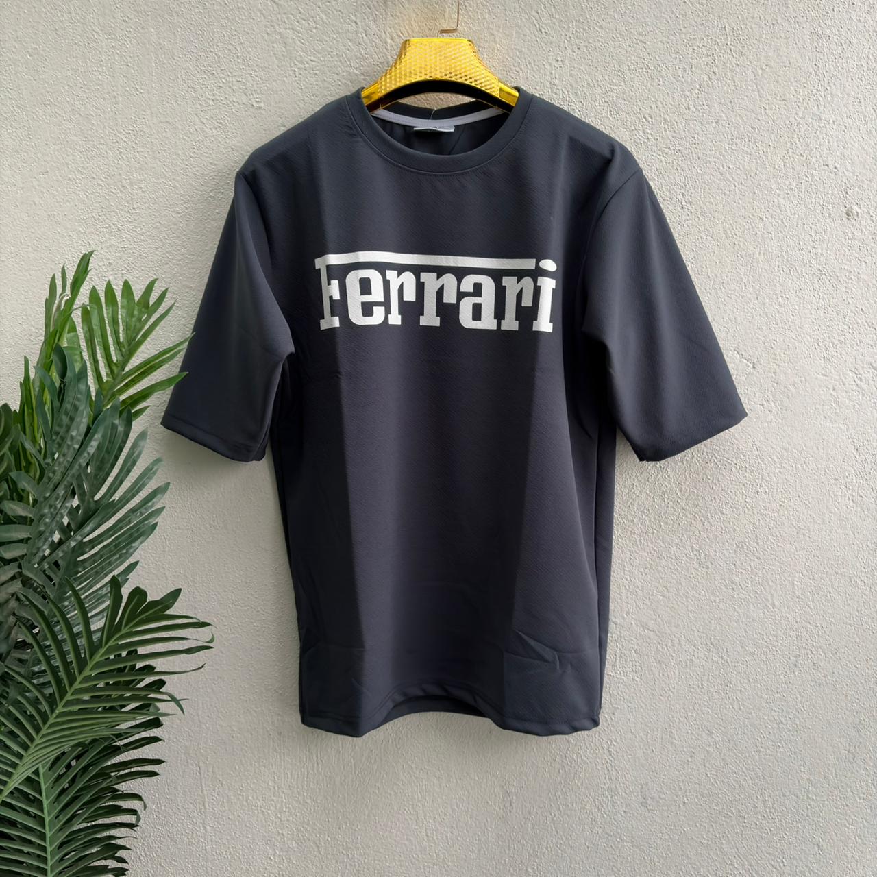 Round neck Front and back print droup shoulder Tshirt 1 pc @199 and 3 pcs @ 499(Grey)