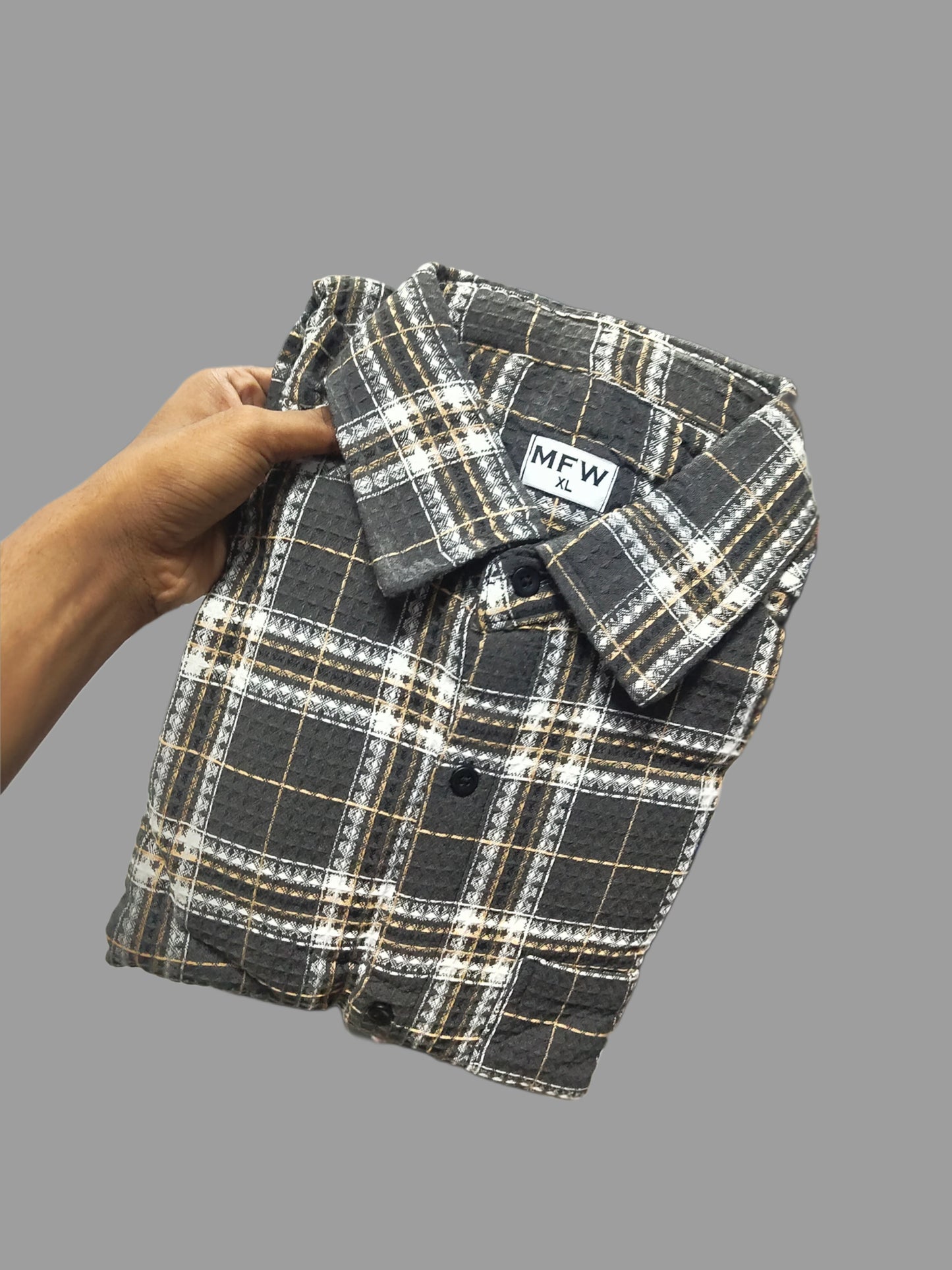 Waffle jute Full sleeve Shirt single pcs @299 and Buy 4 pcs combo @999