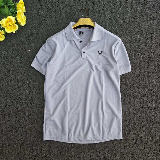 Men's collar polo Tshirt 1 pc @199 and 3 pcs @ 499 (Ash)