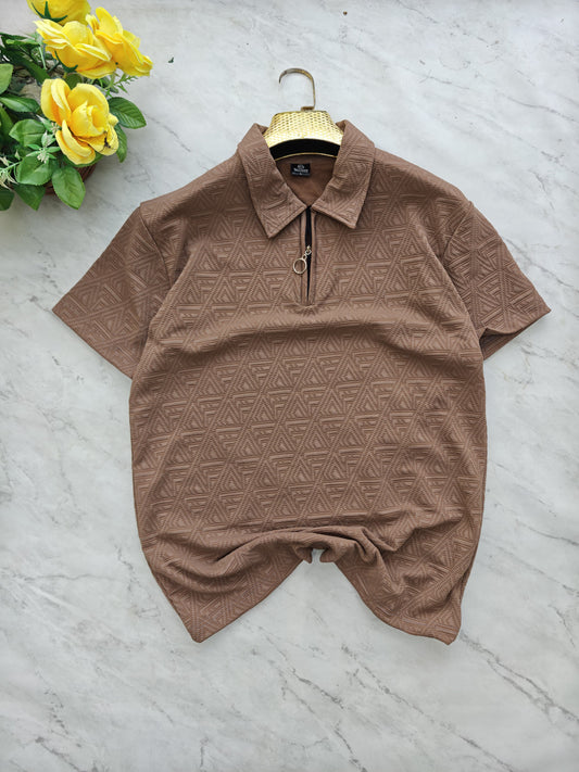 Mfw Half sleeve zipper Tshirt 1 pc @199 and 3 pcs @ 499