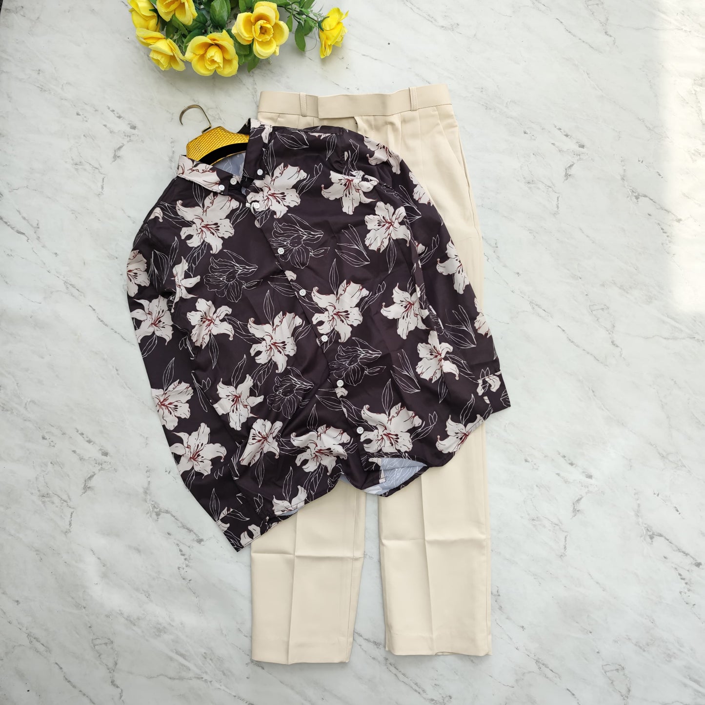 2 in 1 combo viscose printed shirts + pants combo buy @600 rs only