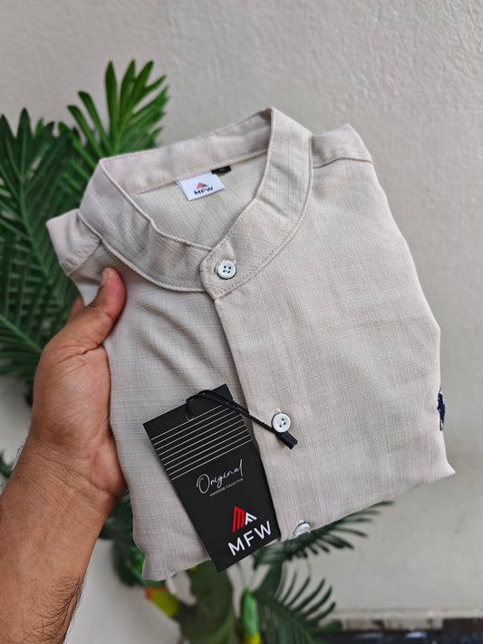 MFW Chinese collar Korean Lenin shirts Single pcs @299 and Buy 4 pcs combo @999