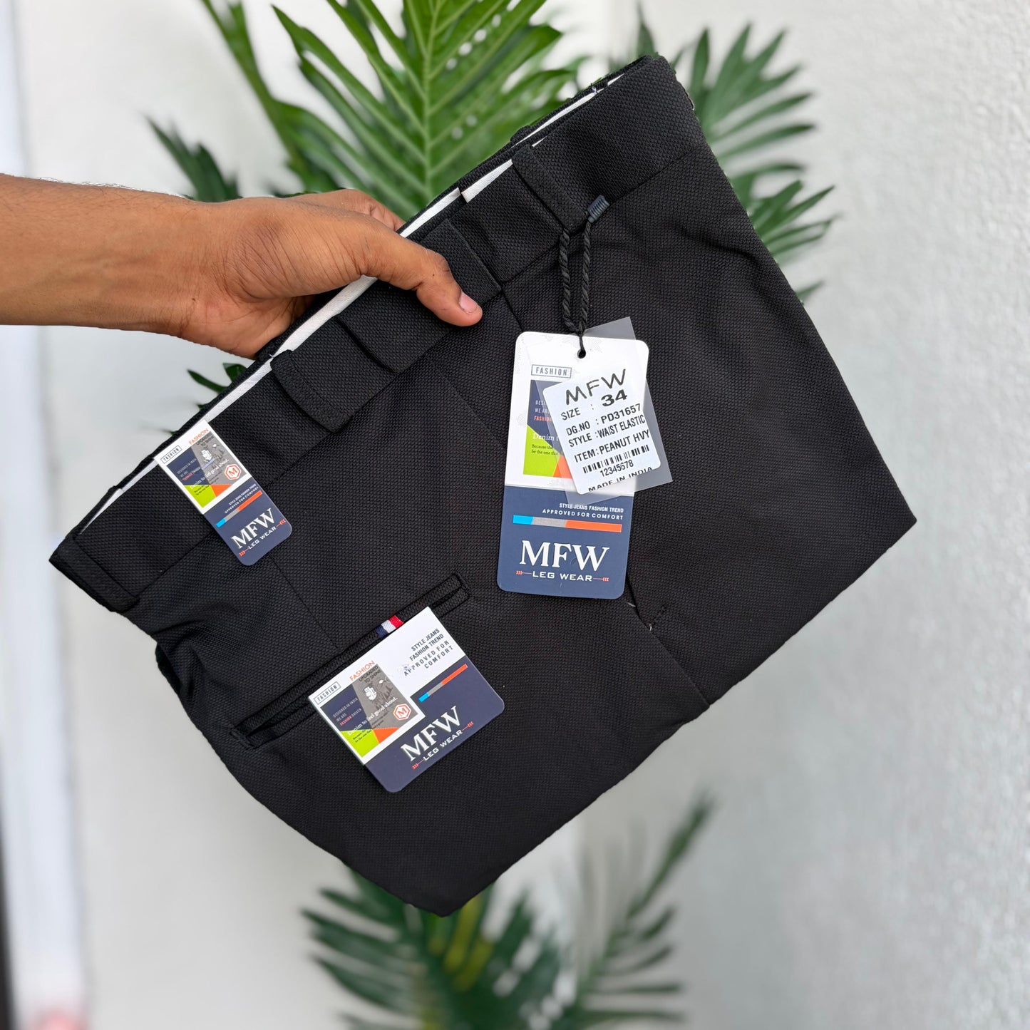 MFW Hip adjustment Penut fabric polofit pants buy 3 pant @ 1200(Black)