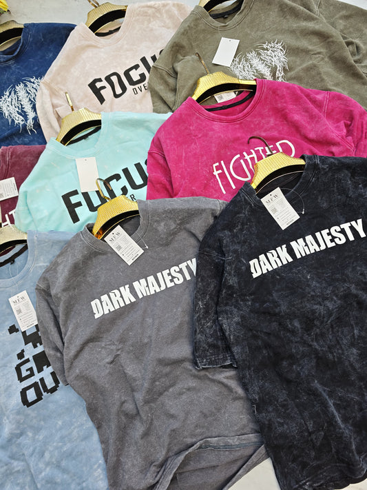 3 in 1 combo buy 3 pcs Random design Acid wash tshirts buy 500 only(Read description before ordering)