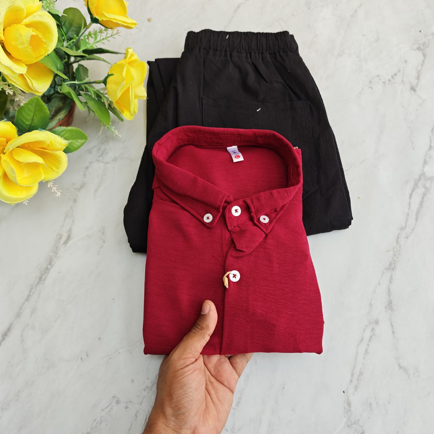 2 in 1 combo old money type crush Lenin shirts + Lenin relax fit pants combo buy @600 rs only