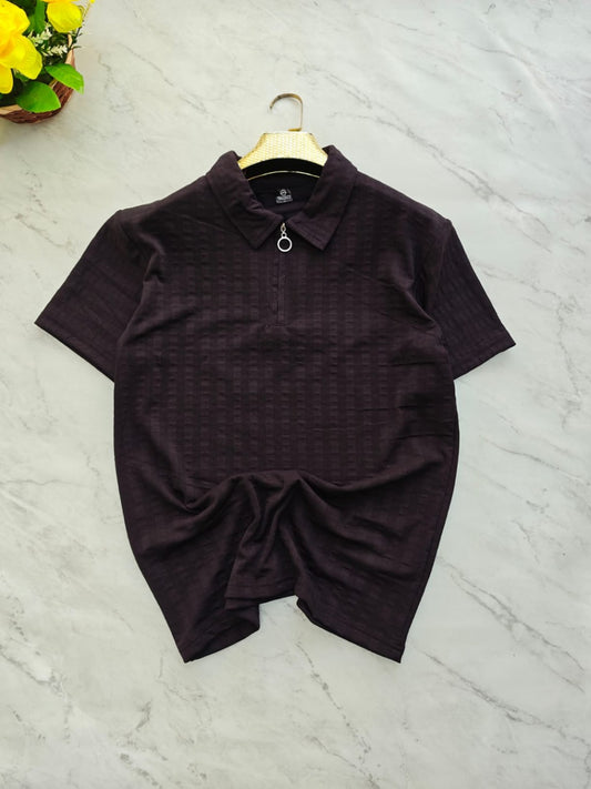 Mfw Half sleeve zipper Tshirt 1 pc @199 and 3 pcs @ 499