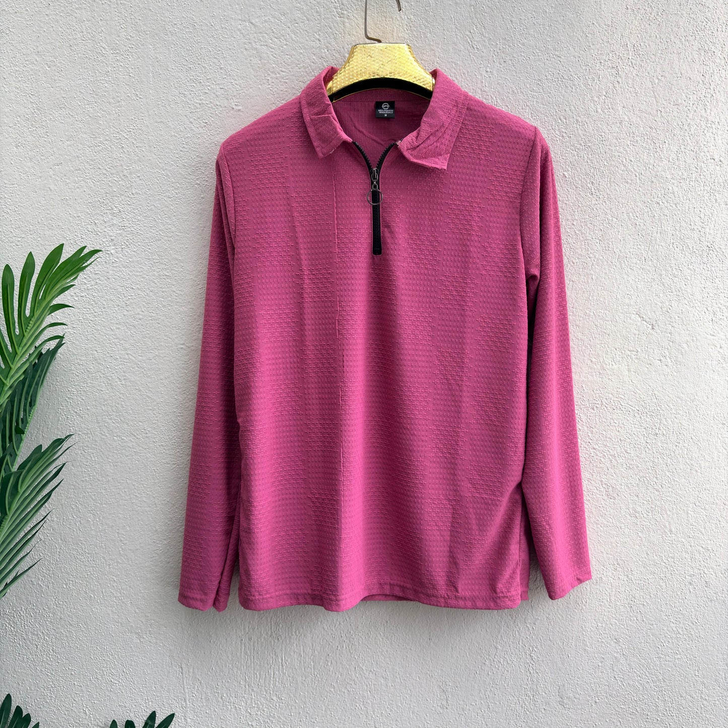 Men's Full sleeve old money Zipper polo tshirt buy 3 pcs @499 and 1 pcs @199