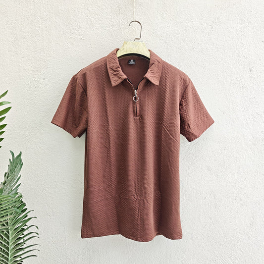 Mfw Half sleeve zipper Tshirt 1 pc @199 and 3 pcs @ 499