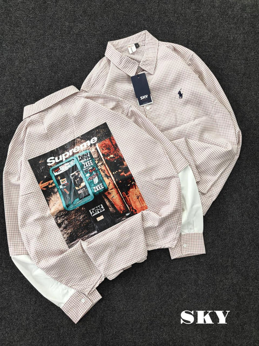 MFW DOCTOR SLEEVE BAGGY SHIRTS Single pcs @350 and Buy 3 pcs combo @999 (PEACH)