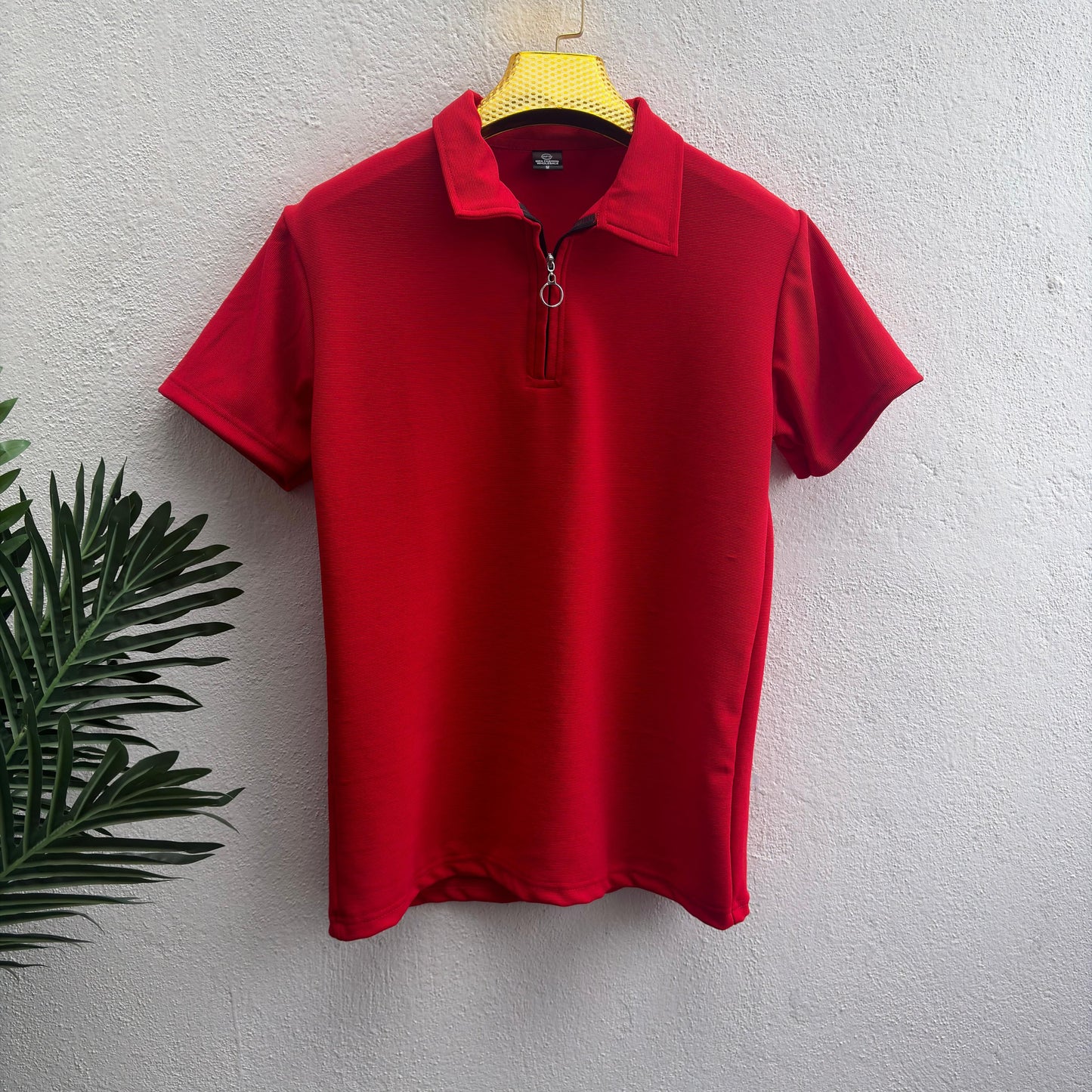 Men's back Printed Half sleeve old money Zipper polo tshirt buy 3 pcs @499 and 1 pcs @199