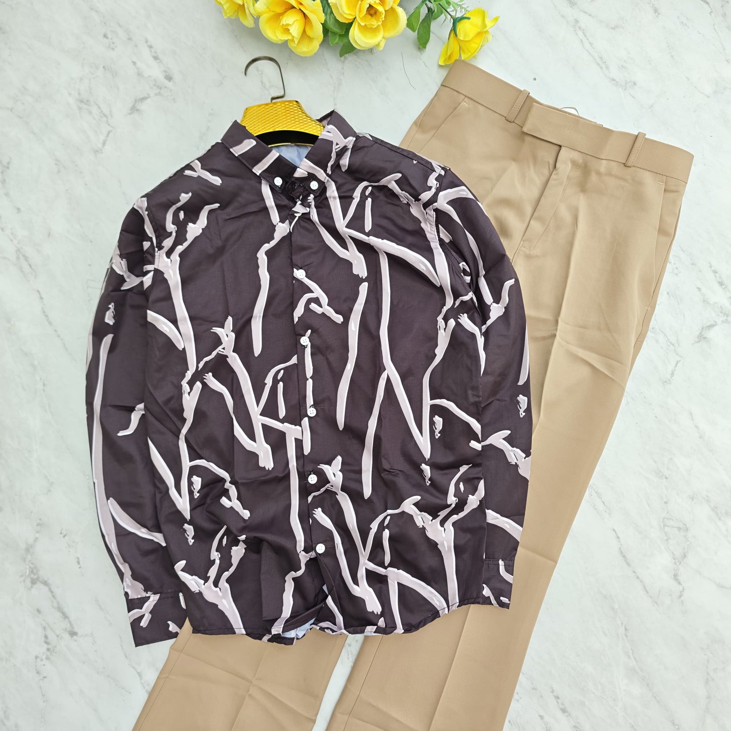 2 in 1 combo viscose printed shirts + pants combo buy @600 rs only