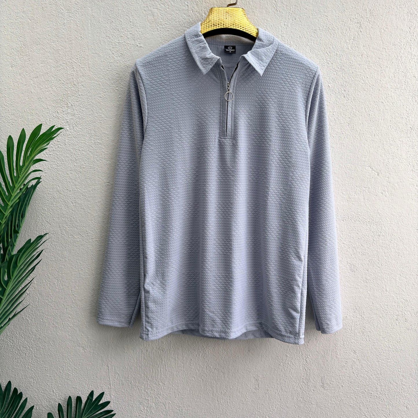 Men's Full sleeve old money Zipper polo tshirt buy 3 pcs @499 and 1 pcs @199