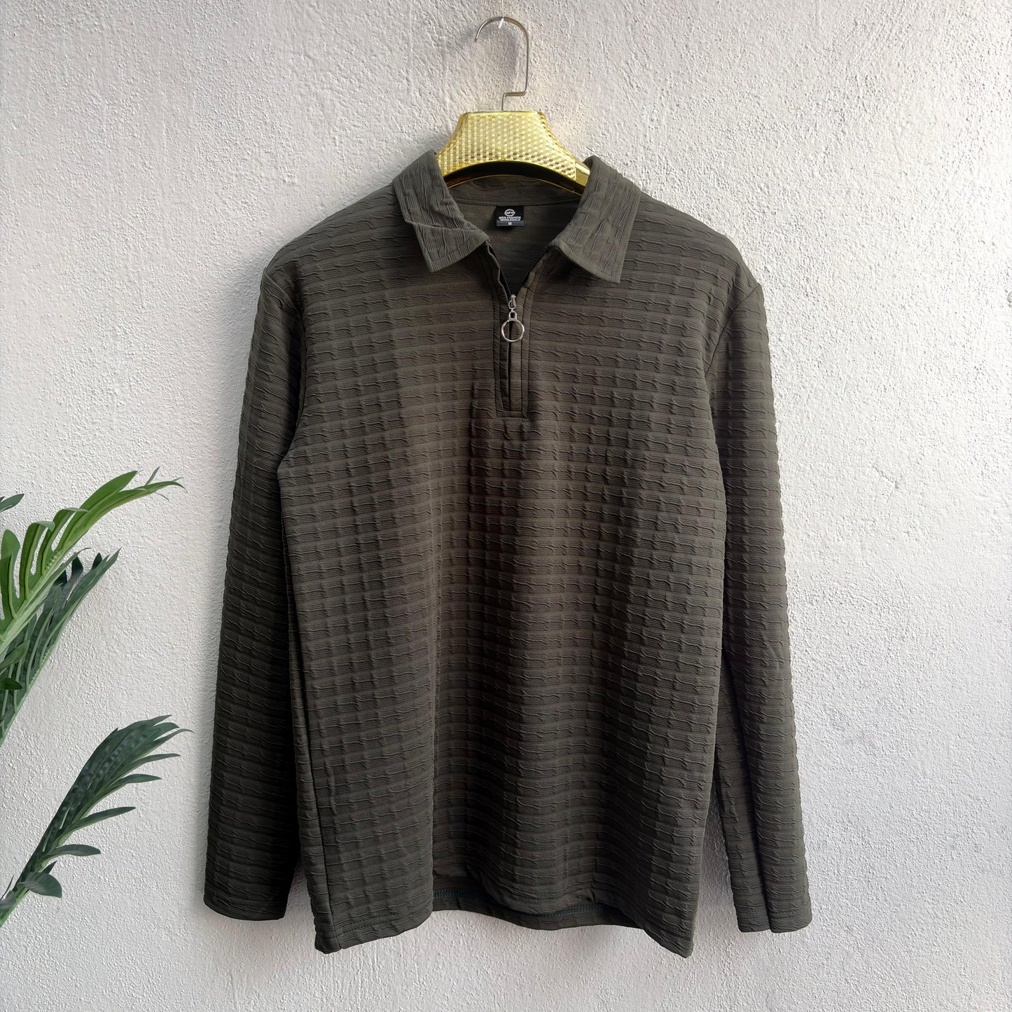 Men's Full sleeve old money Zipper polo tshirt buy 3 pcs @499 and 1 pcs @199