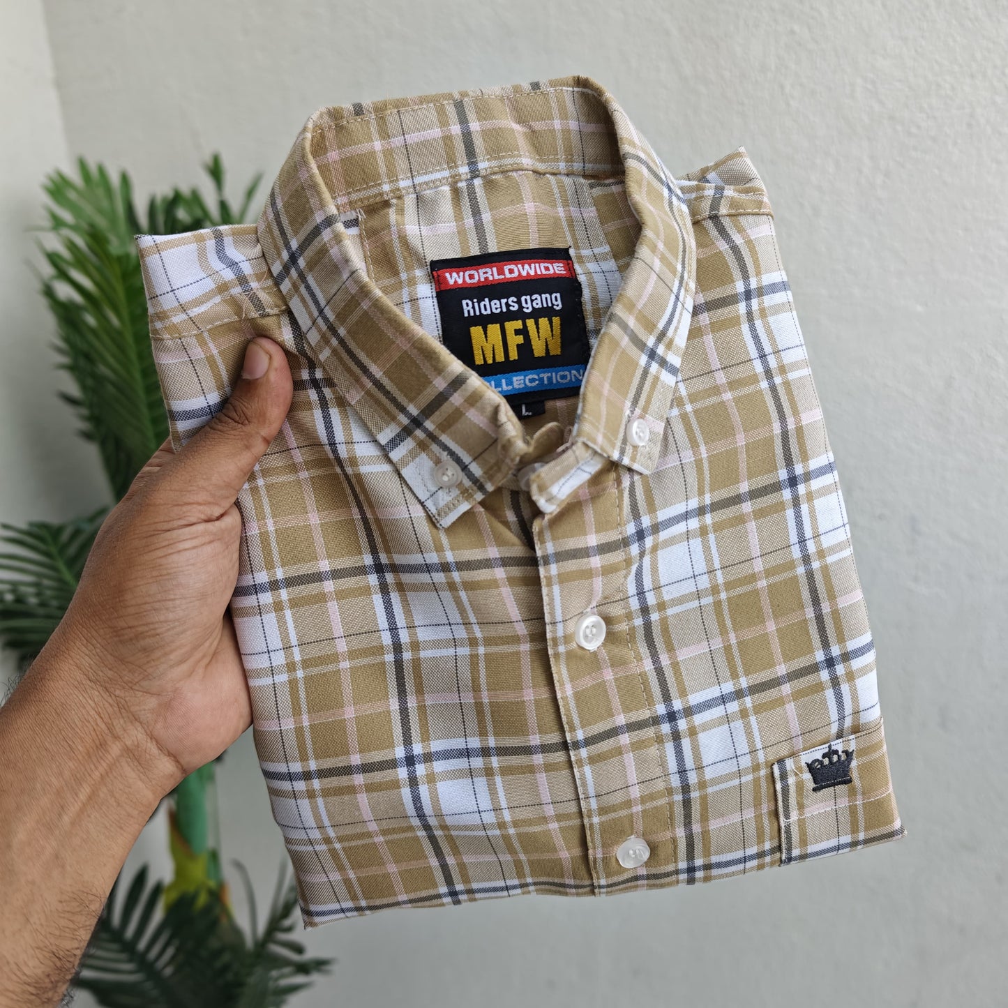 Mfw Oxford checked Shirts single pcs @299 and Buy 4 pcs combo @999