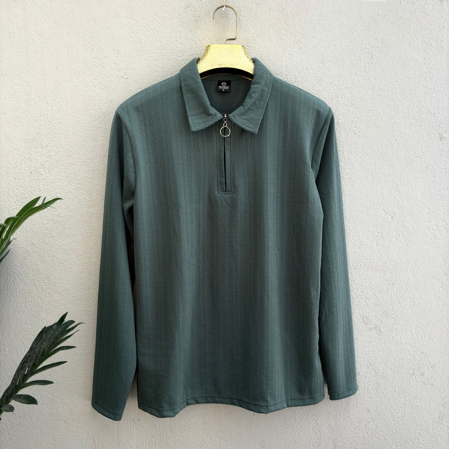 Men's Full sleeve old money Zipper polo tshirt buy 3 pcs @499 and 1 pcs @199