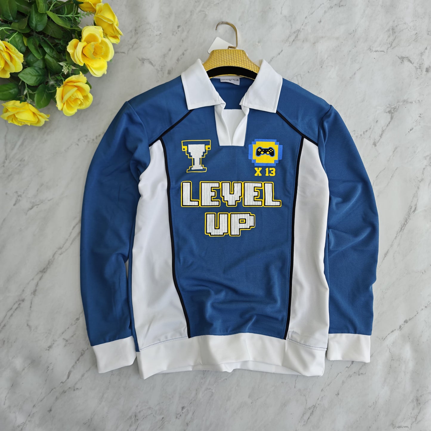 Men's korean Collar printed premium old money Zipper Full sleeve tshirts@249 (Fabric Reference – Please Read Description)