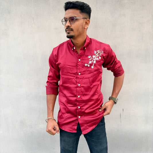 MFW embroidery Party wear Shirts single pcs @299 and Buy 4 pcs combo @999